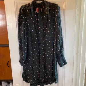 Kate Spade Pop Dots LS Fluid Shirt Dress i…